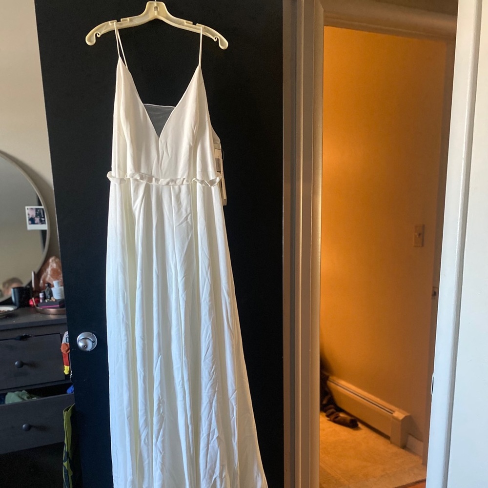 Davids bridal unaltered wedding dress. Size 20W